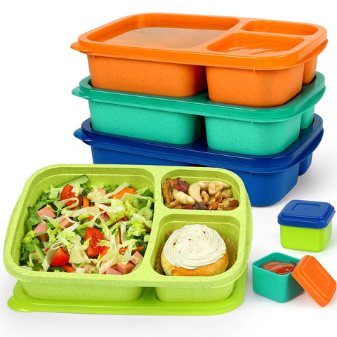 Conjunto Caperci Bento con 3 compartimentos para porciones balanceadas.