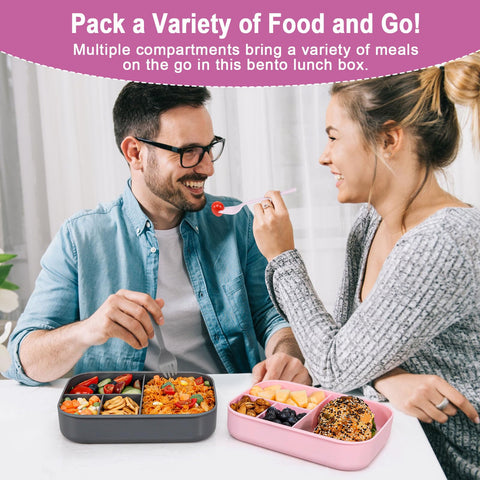 Caperci cuatro compartimentos para comidas variadas, ideal para planificar menús.