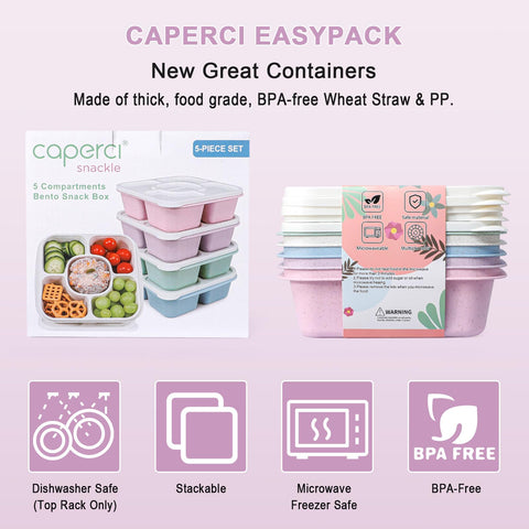 Caperci diseño apilable facilita guardar los recipientes en casa