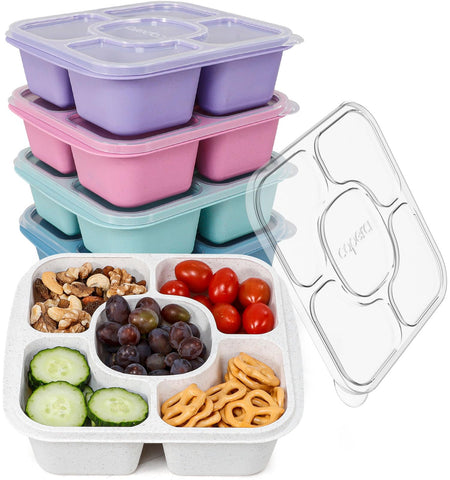 Caperci: juego de 5 contenedores bento para meriendas