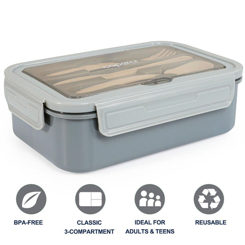 Caperci con utensilios integrados para comer sobre la marcha