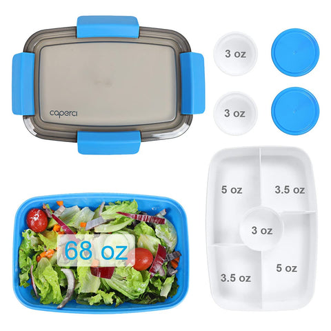 Caperci materiales sin BPA, PP y silicona para uso alimentario seguro.