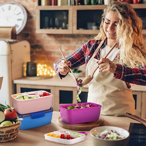 Caperci materiales-sin-bpa: seguro para comidas y fácil de limpiar.
