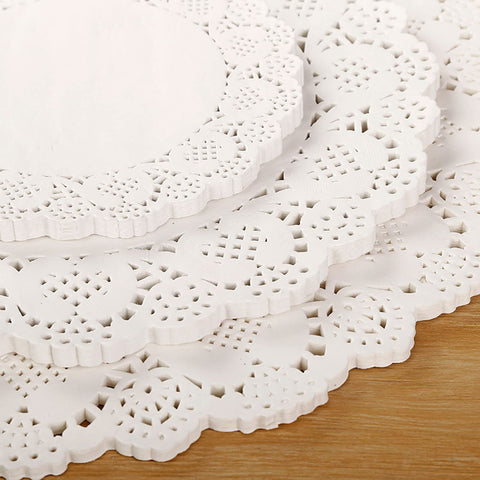 Capesaro servilleta de papel encaje 10,5 pulgadas para bandejas de repostería.