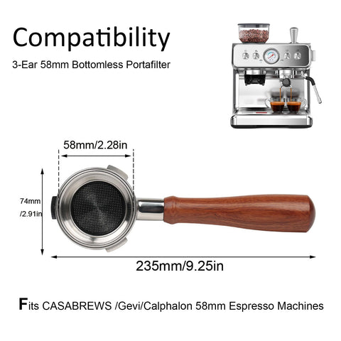 CAPFEI compatibilidad CASABREWS 5700Gense 58mm para uso versátil.