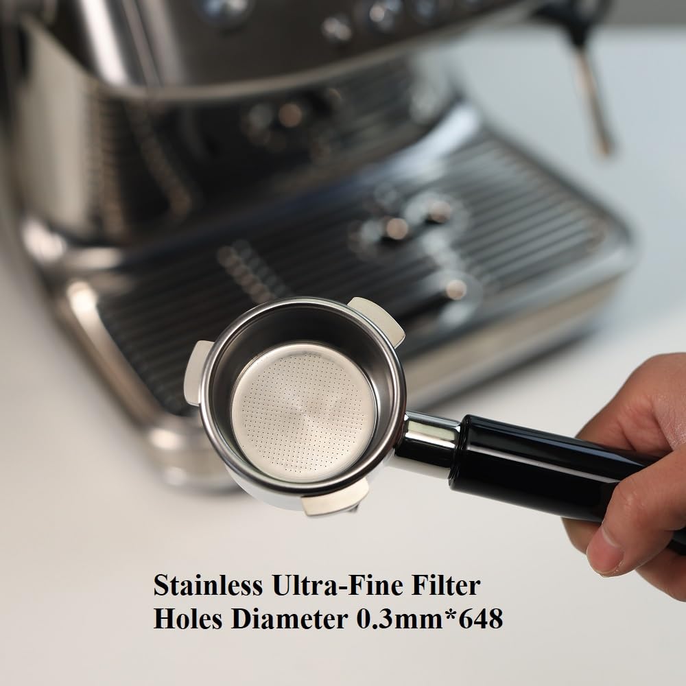 CAPFEI portafiltro apto para BES840XL Infuser para dos tazas simultáneas.