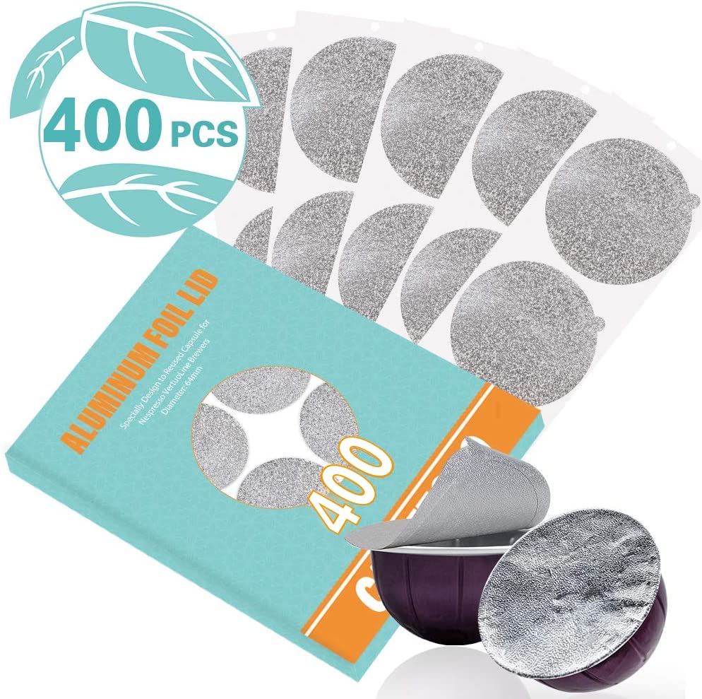 CAPMESSO detalle de tapa de aluminio con sello para cápsulas VertuoLine.