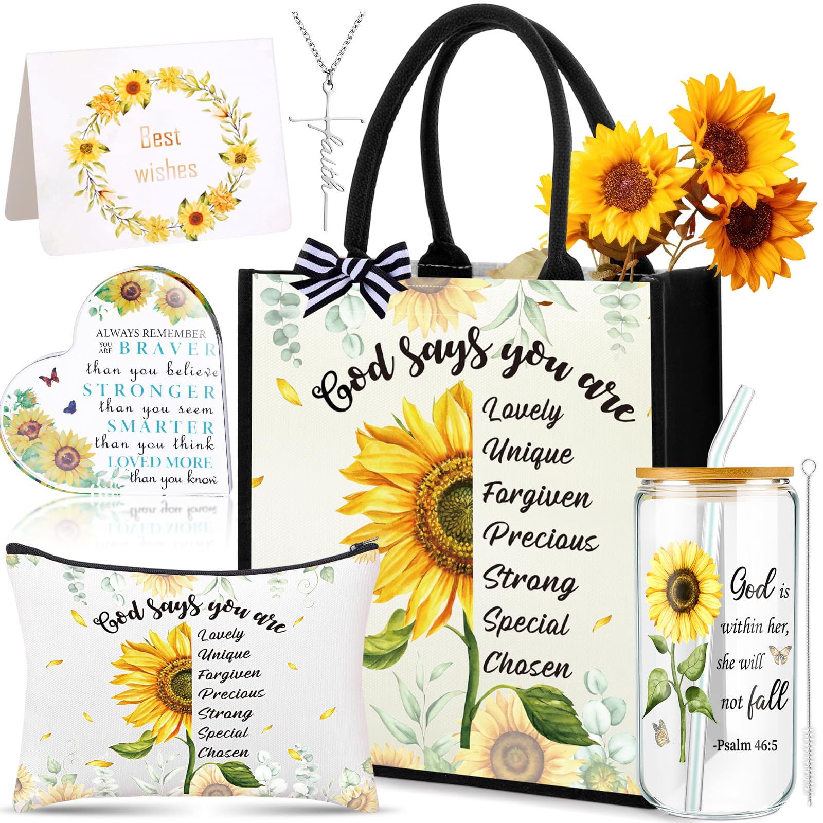 Capoda bolsa tote girasol: ideal para Biblia y objetos diarios.