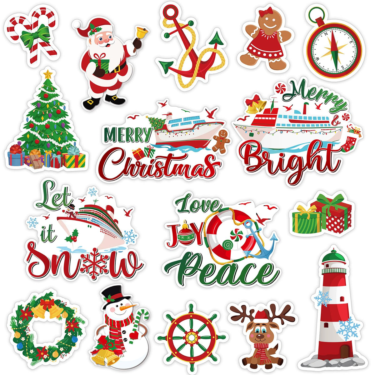 Capoda imán Navidad crucero puerta, añade un toque festivo a puertas metálicas.