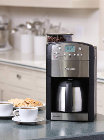 Capresso 465 jarra térmica de acero mantiene caliente el café.