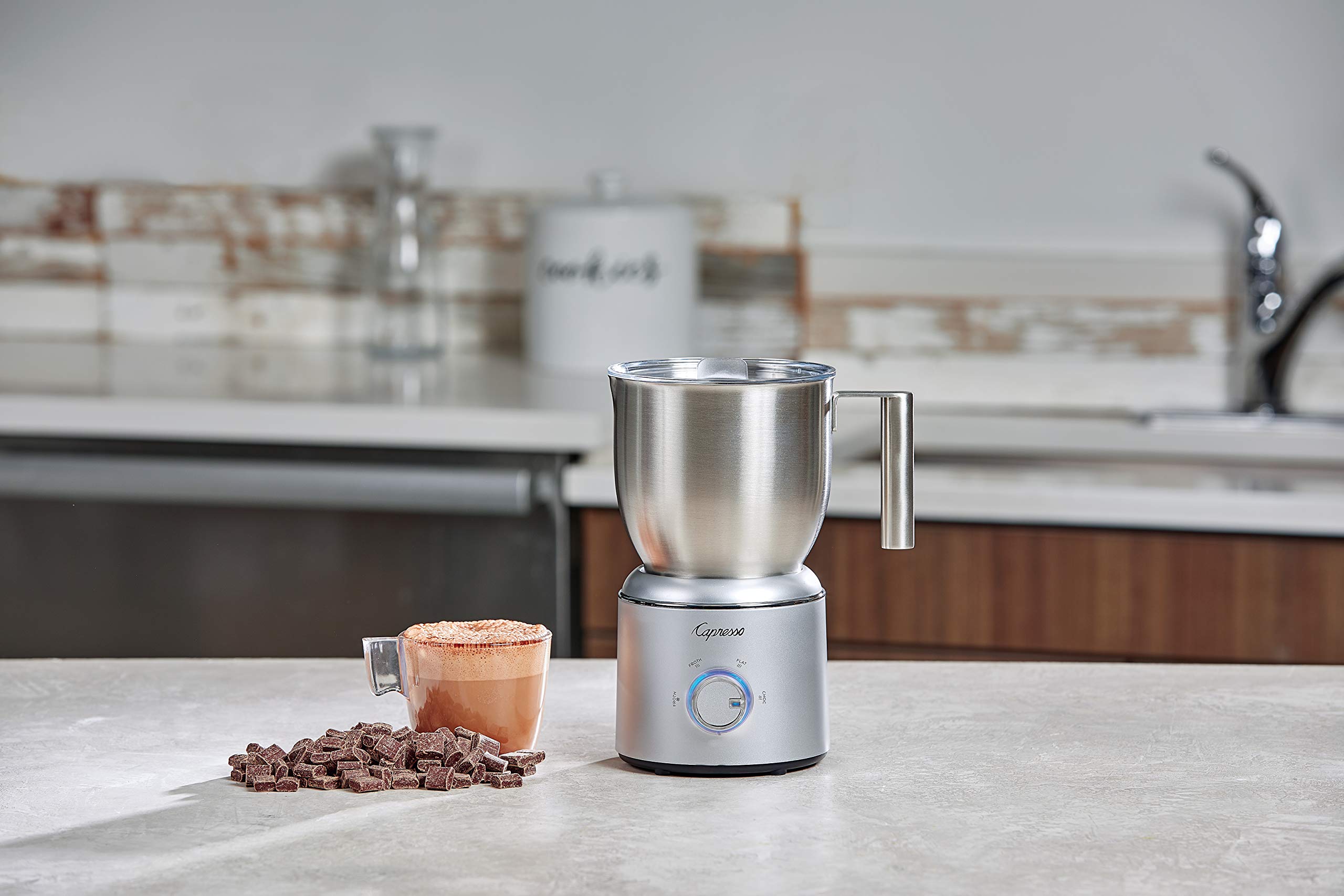 Capresso Froth Select jarra de leche acero inoxidable con mango frío