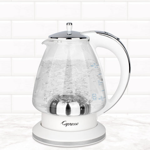 Capresso H2O Glass apagado automático al hervir para mayor conveniencia.