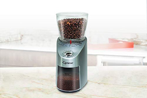 Capresso Infinity Plus ofrece 16 ajustes de molienda para diferentes métodos.