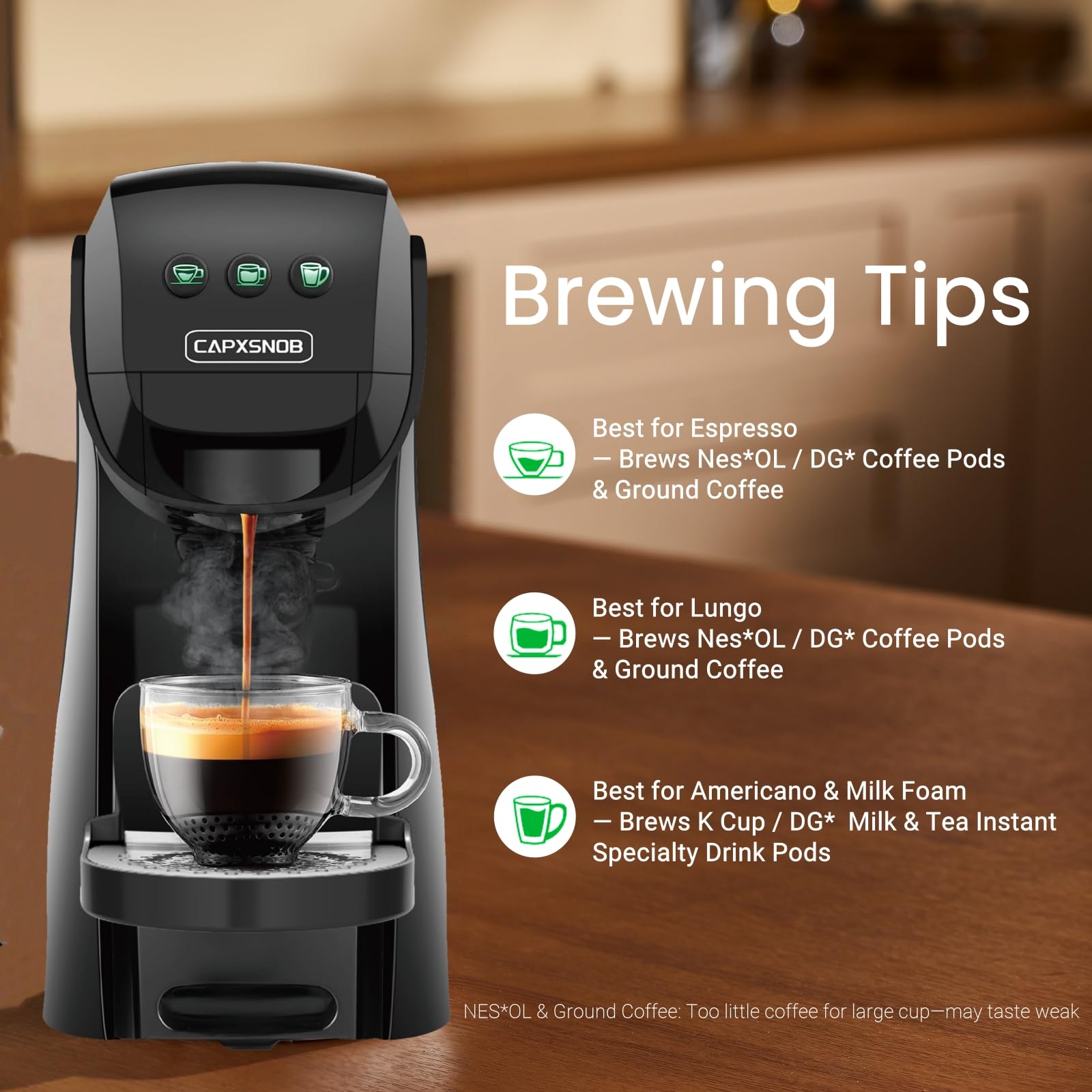 CAPXSNOB Warriors1, té negro como alternativa al café