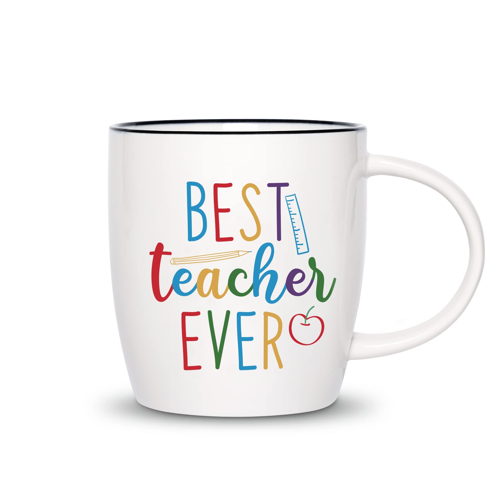 CARAKNOTS: taza para docentes con frase motivadora, ideal como regalo.