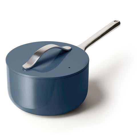 Caraway cazo cerámico antiadherente de 3 qt con tapa, cocina sin esfuerzo