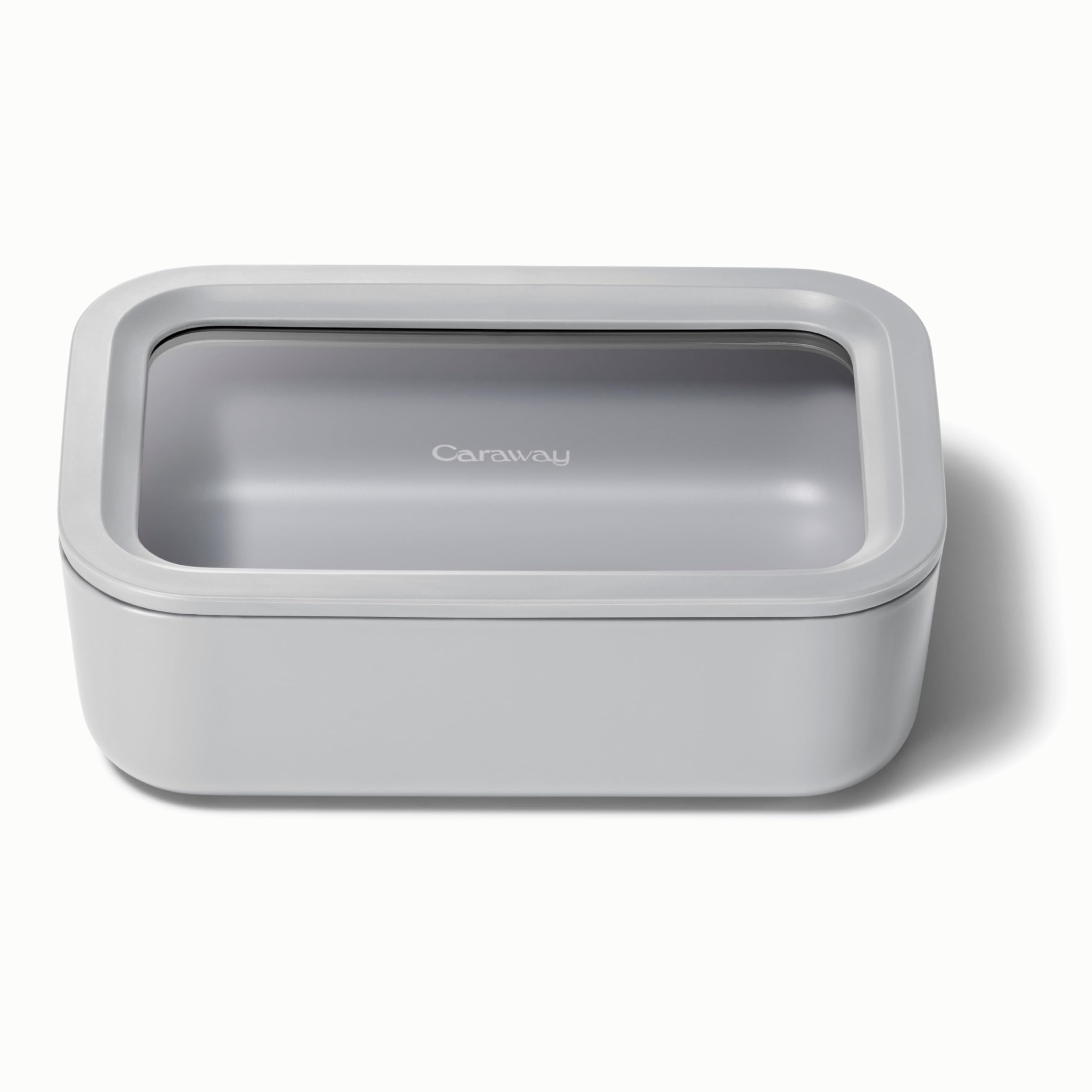 Caraway contenedor de vidrio de 6.6 tazas con tapa cristal para ver porciones