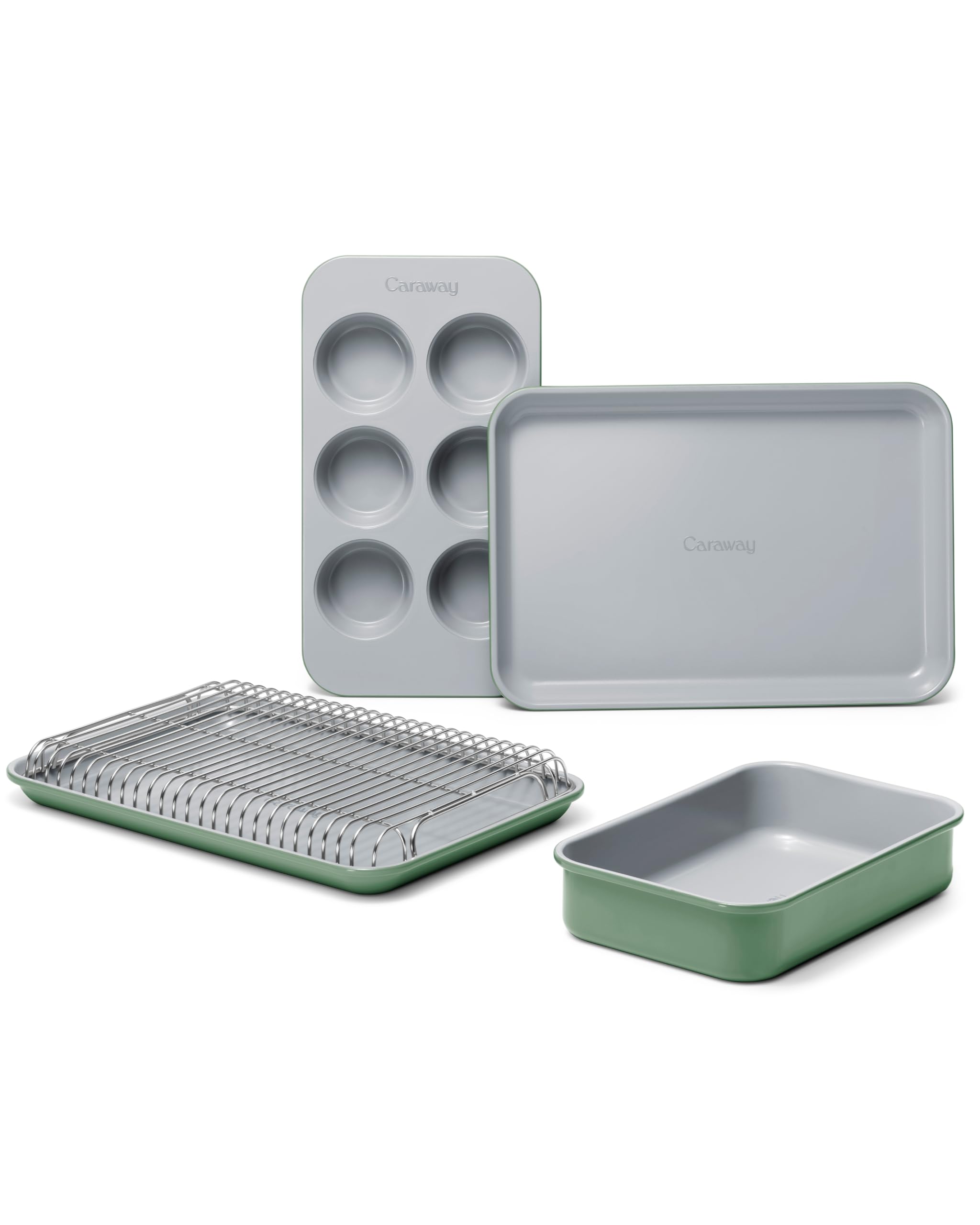 Caraway Mini Bakeware: bandejas rectangulares antiadherentes para hornear porciones pequeñas