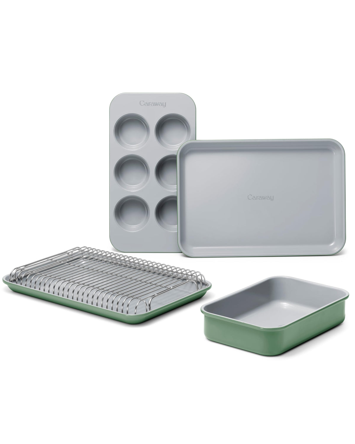 Caraway Mini Bakeware: bandejas rectangulares antiadherentes para hornear porciones pequeñas