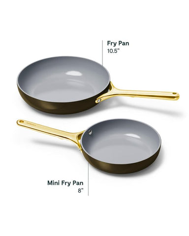 Caraway Mini Fry Pan: recubrimiento no tóxico para cocción segura.