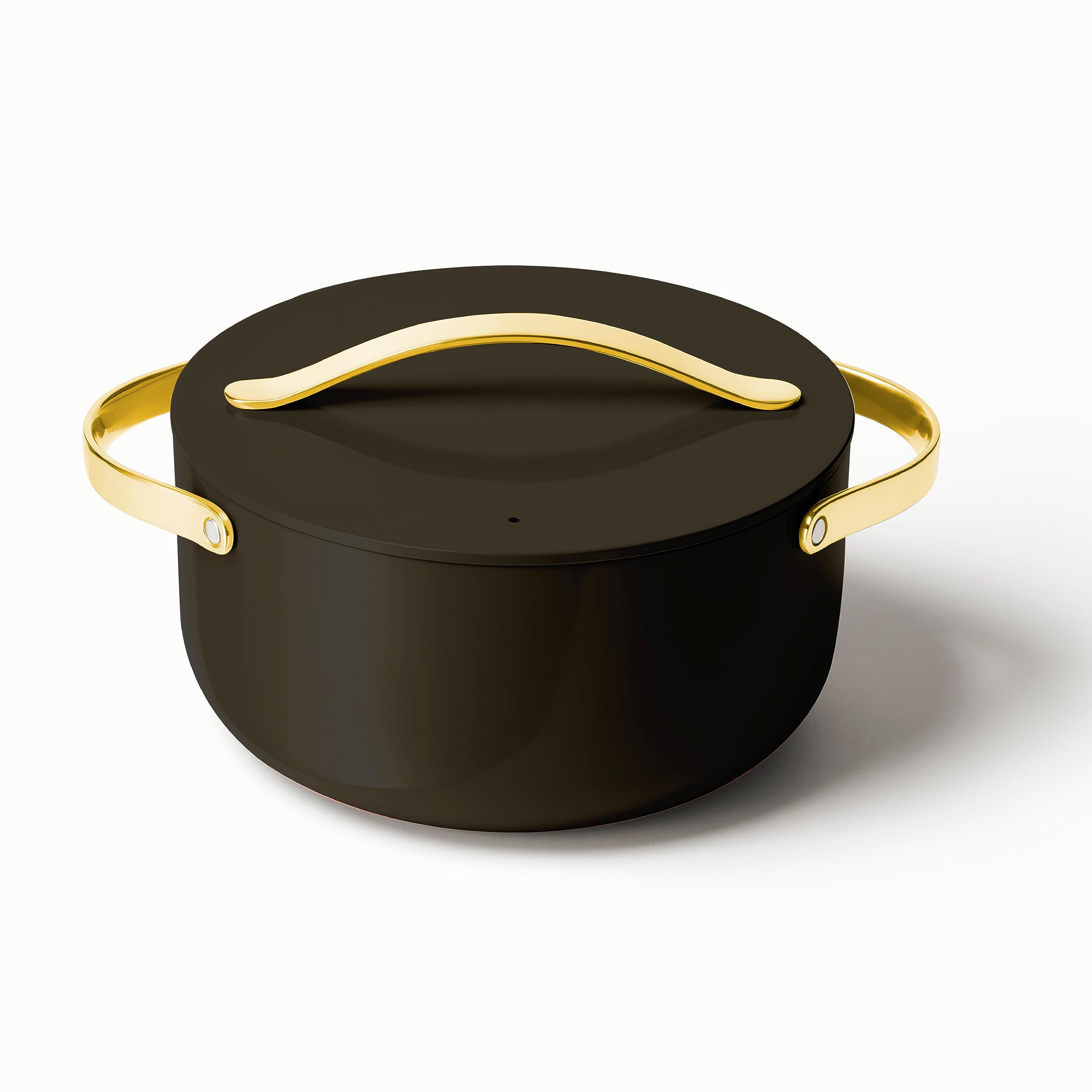 Caraway Olla cerámica con tapa, antiadherente natural para guisos fáciles y limpios.