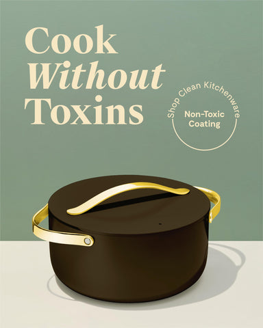 Caraway Olla cerámica antiadherente de 6.5 qt, cocina con menos aceite.