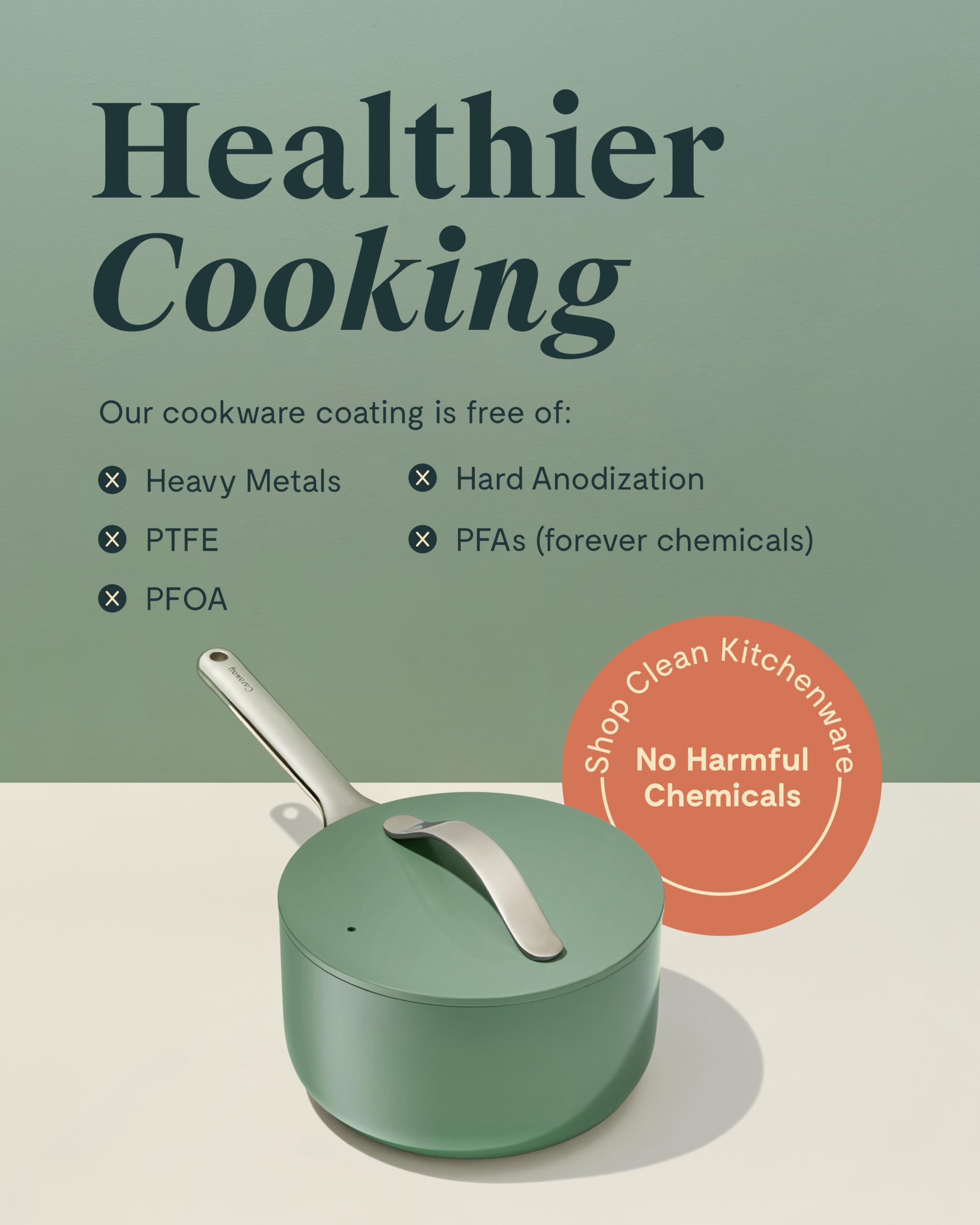 Diseño gris elegante de Caraway para cocinas modernas.