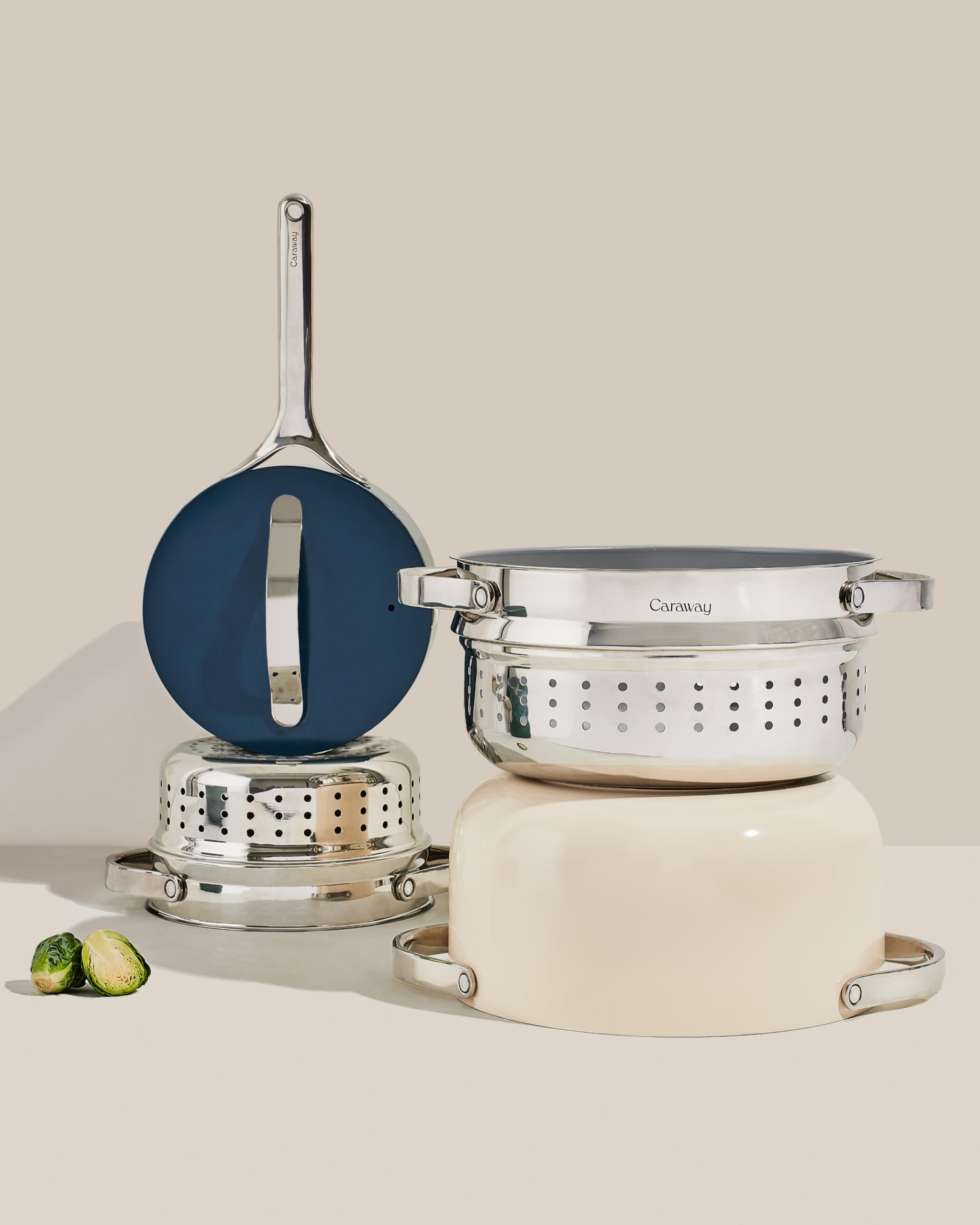 Vaporera Caraway tamaño para familia, ideal para planificar comidas.
