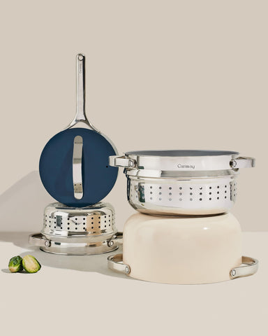 Vaporera Caraway tamaño para familia, ideal para planificar comidas.