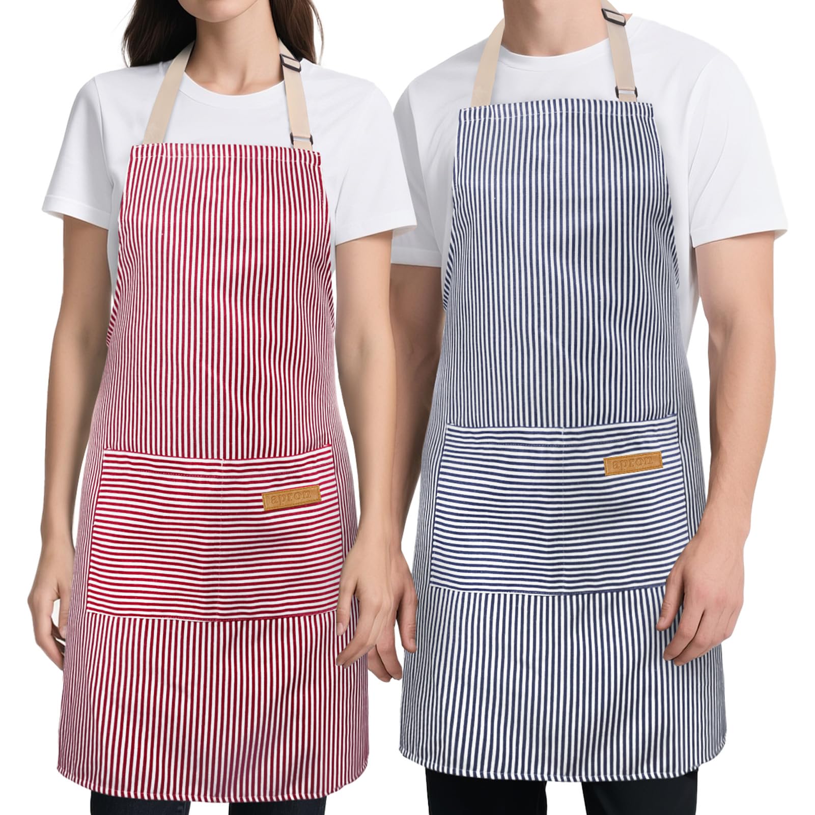 Cardkiss delantal de cocina con dos juegos para tener utensilios a mano durante la preparación