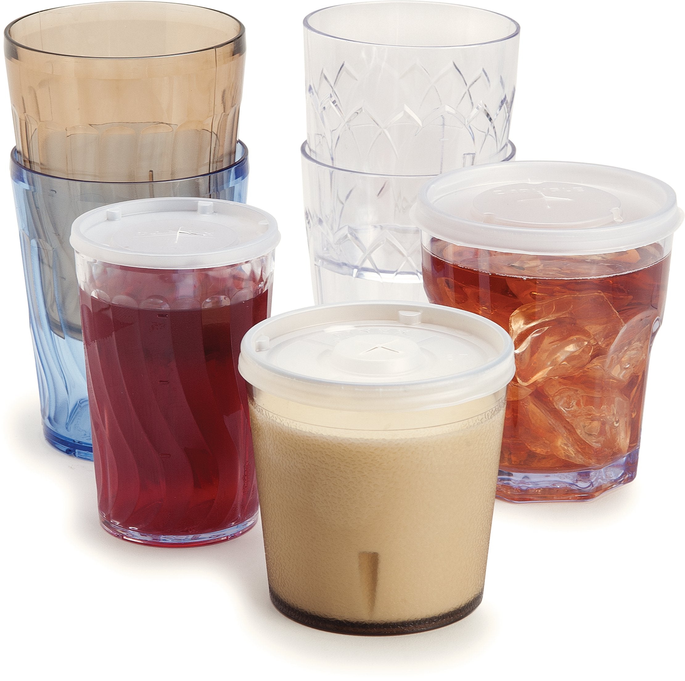 Carlisle 55018107 vaso plástico SAN duradero.