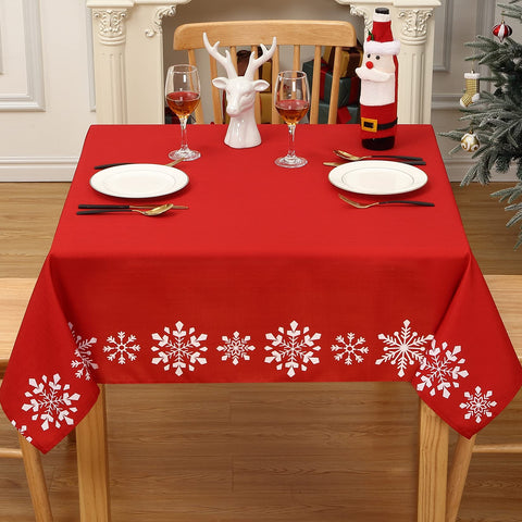 CAROMIO mantel navidad protección de mesa, evita manchas y salpicaduras.