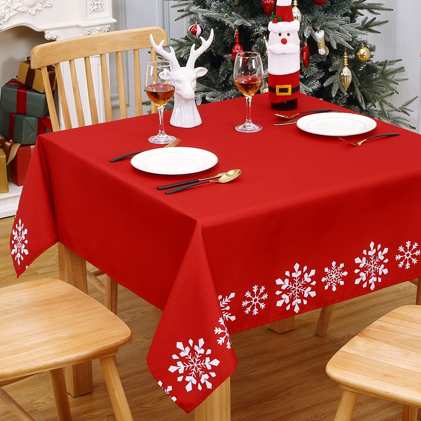 CAROMIO mantel navidad uso interior-exterior, ideal para fiestas y cenas.