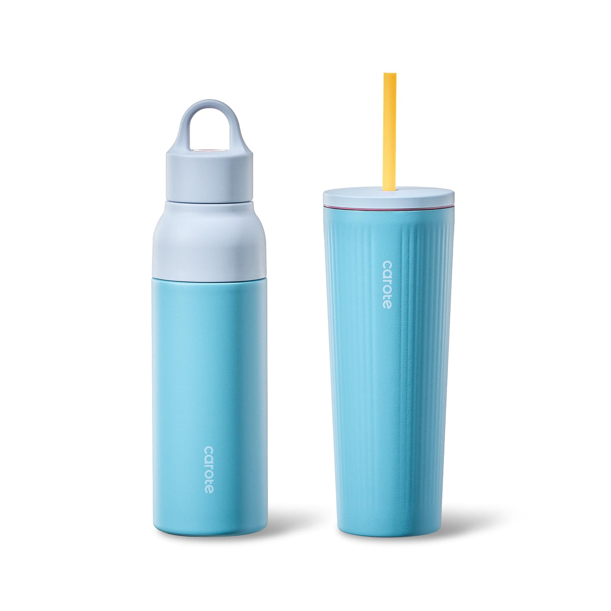 Botella CAROTE de 19oz con apertura un-toque, ideal para beber con una mano.
