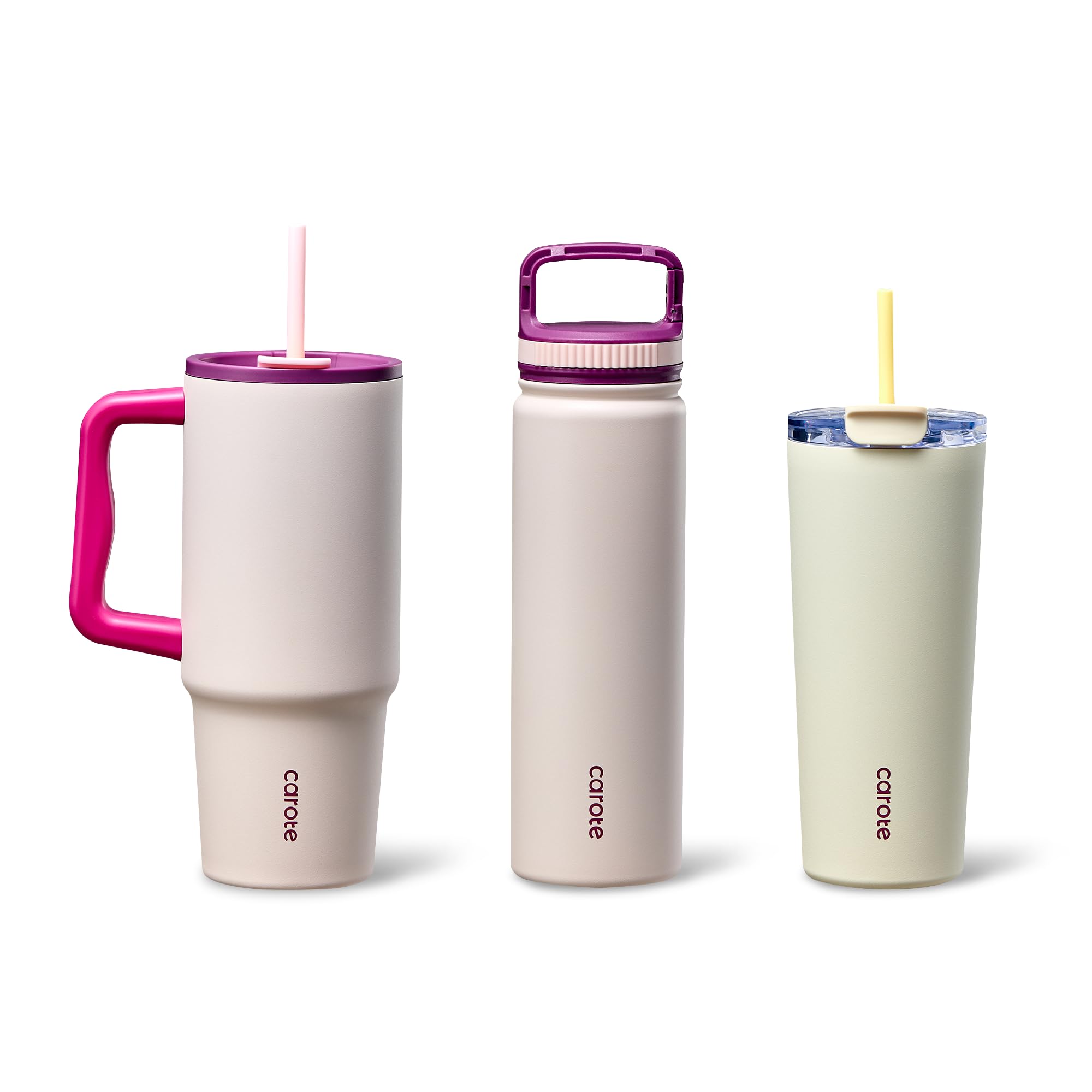 CAROTE botellas 34oz con tapa flip, mantiene bebidas frías todo el día