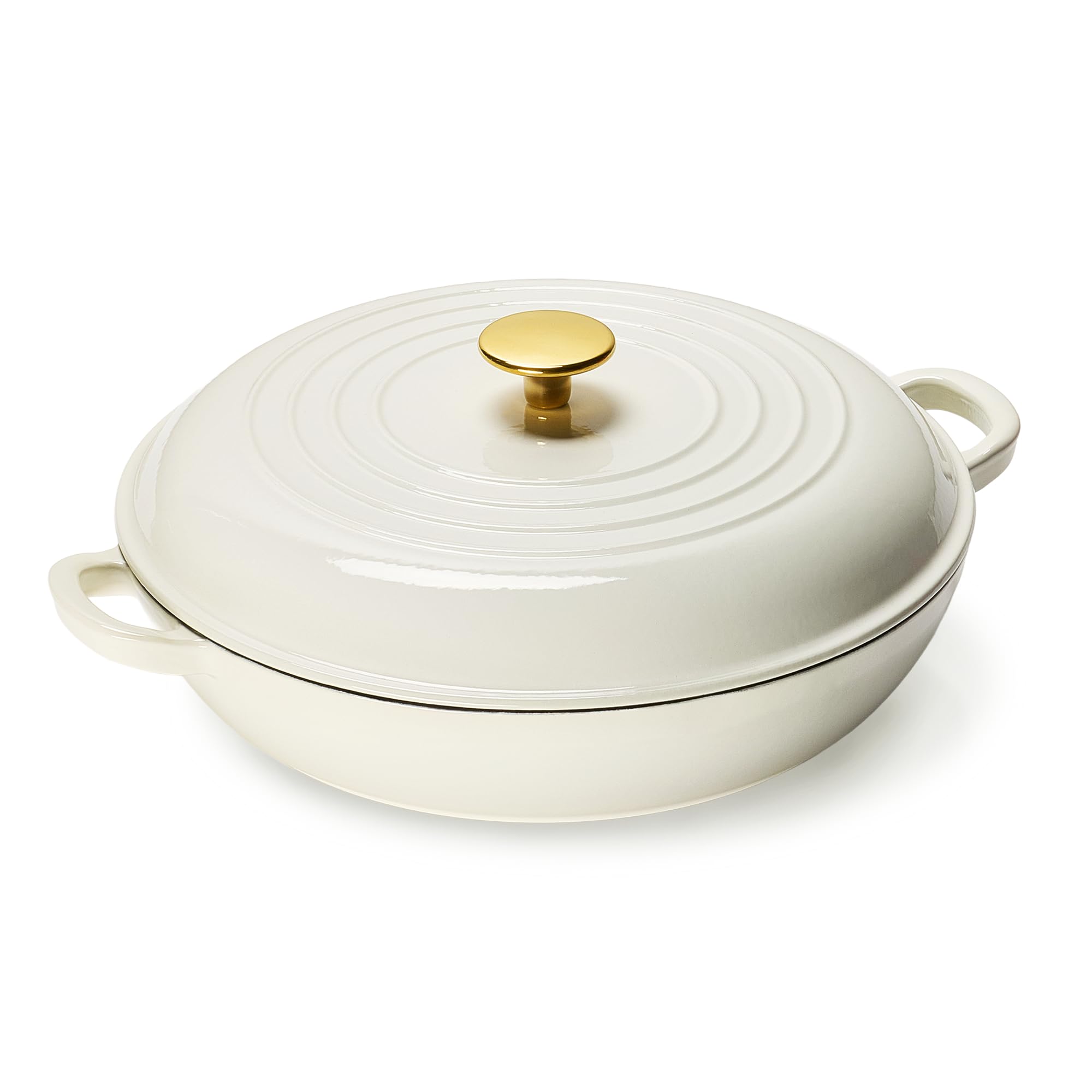 CAROTE braiser con tapa y mangos dobles para sellar sabores de manera uniforme.