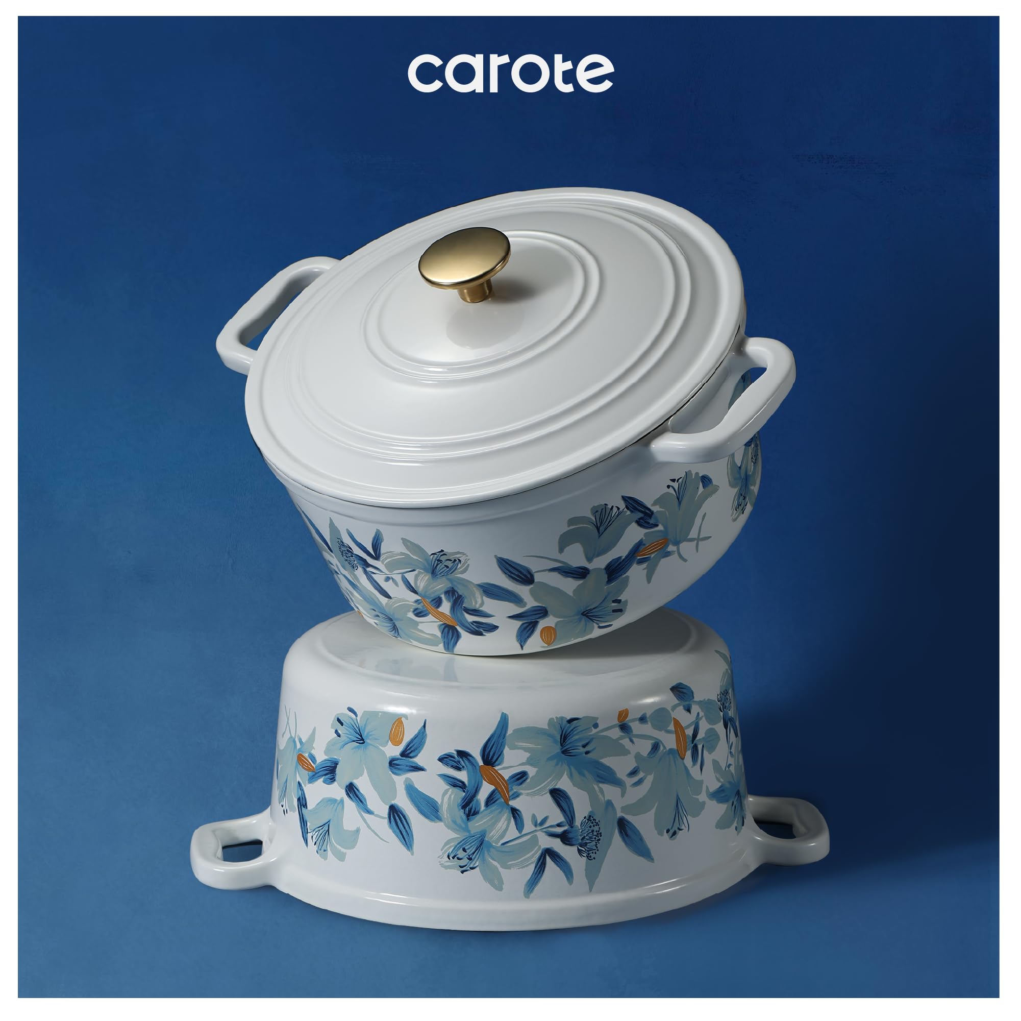 Caja regalo floral CAROTE lista para sorprender a quien la reciba.