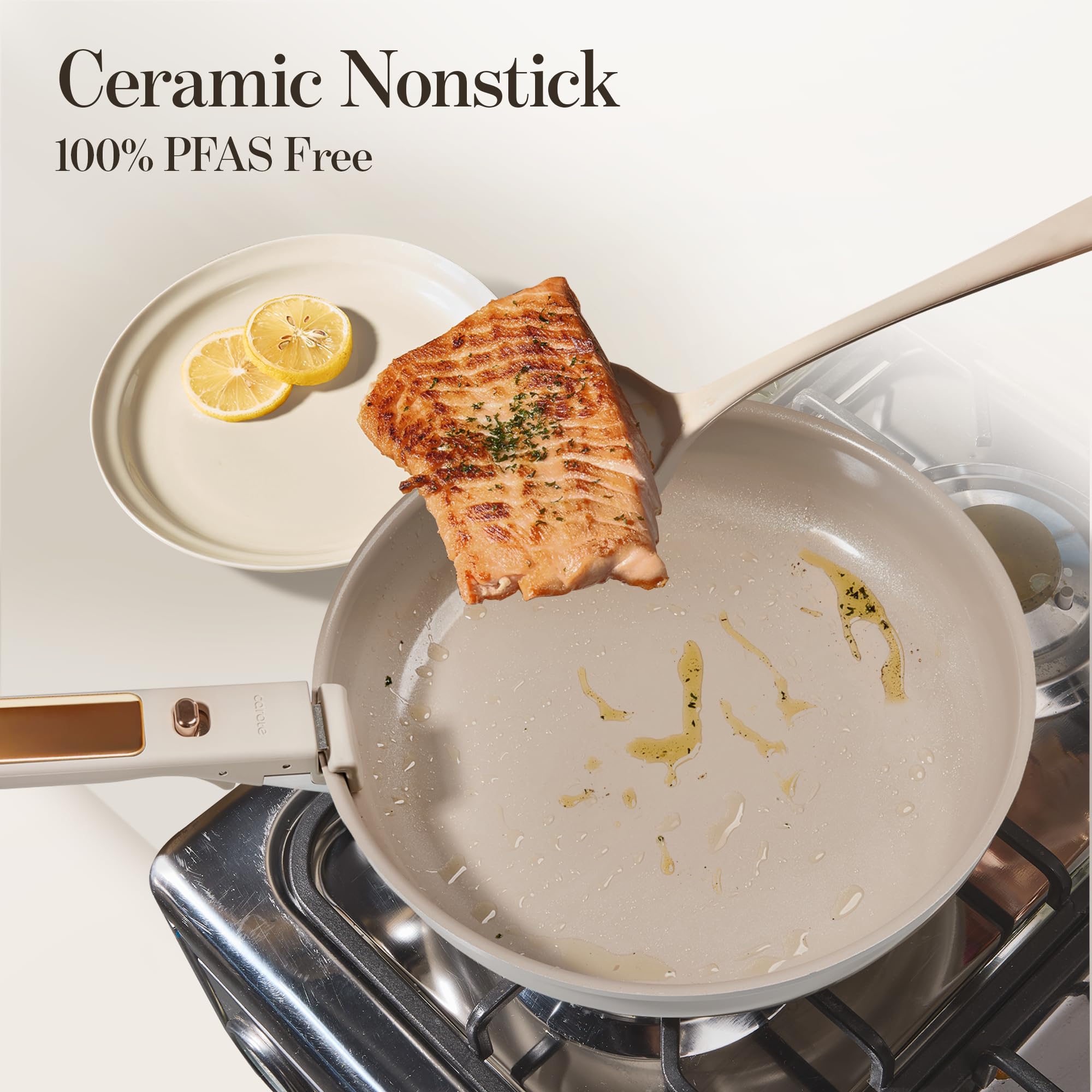 CAROTE cazo cerámico de 2qt, ideal para salsas rápidas.