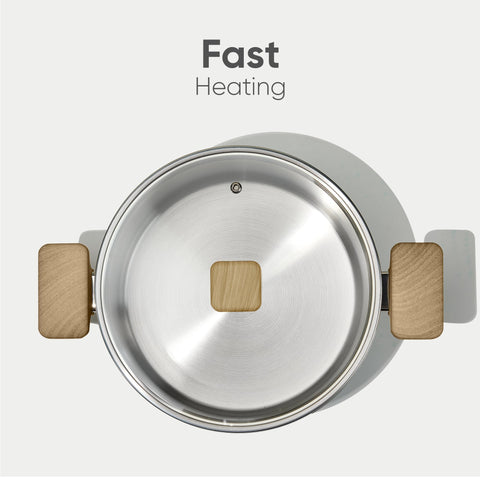 CAROTE compatible con inducción, gas y electricidad