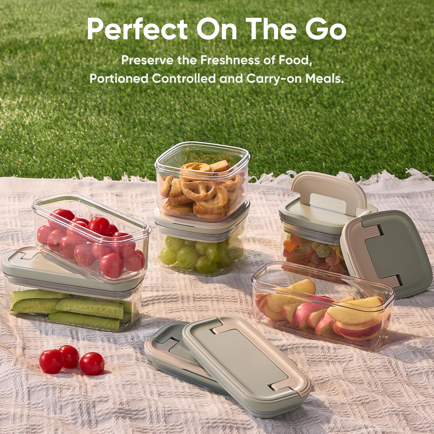 CAROTE conjunto de piezas incluye tapas y contenedores para diferentes usos.