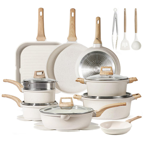Conjunto CAROTE antiadherente de ollas y sartenes para cocinar con comodidad