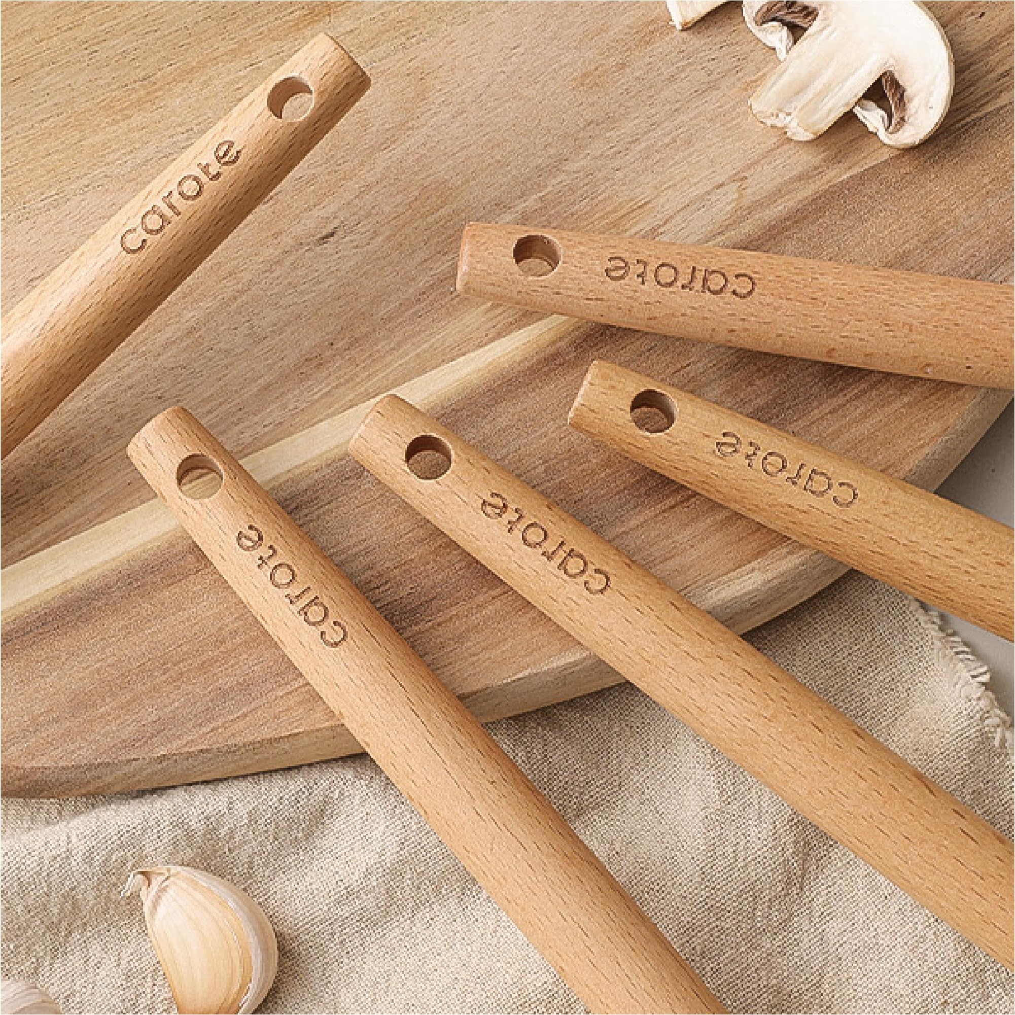 CAROTE cuchara sólida de silicona, duradera para servir y remover.