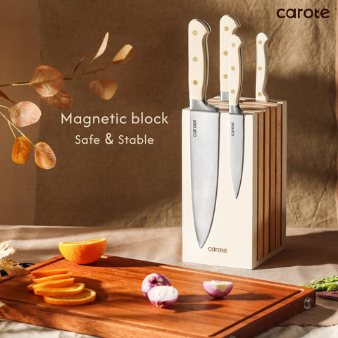 CAROTE cuchillo santoku 7 pulgadas equilibrio y versatilidad en cocina