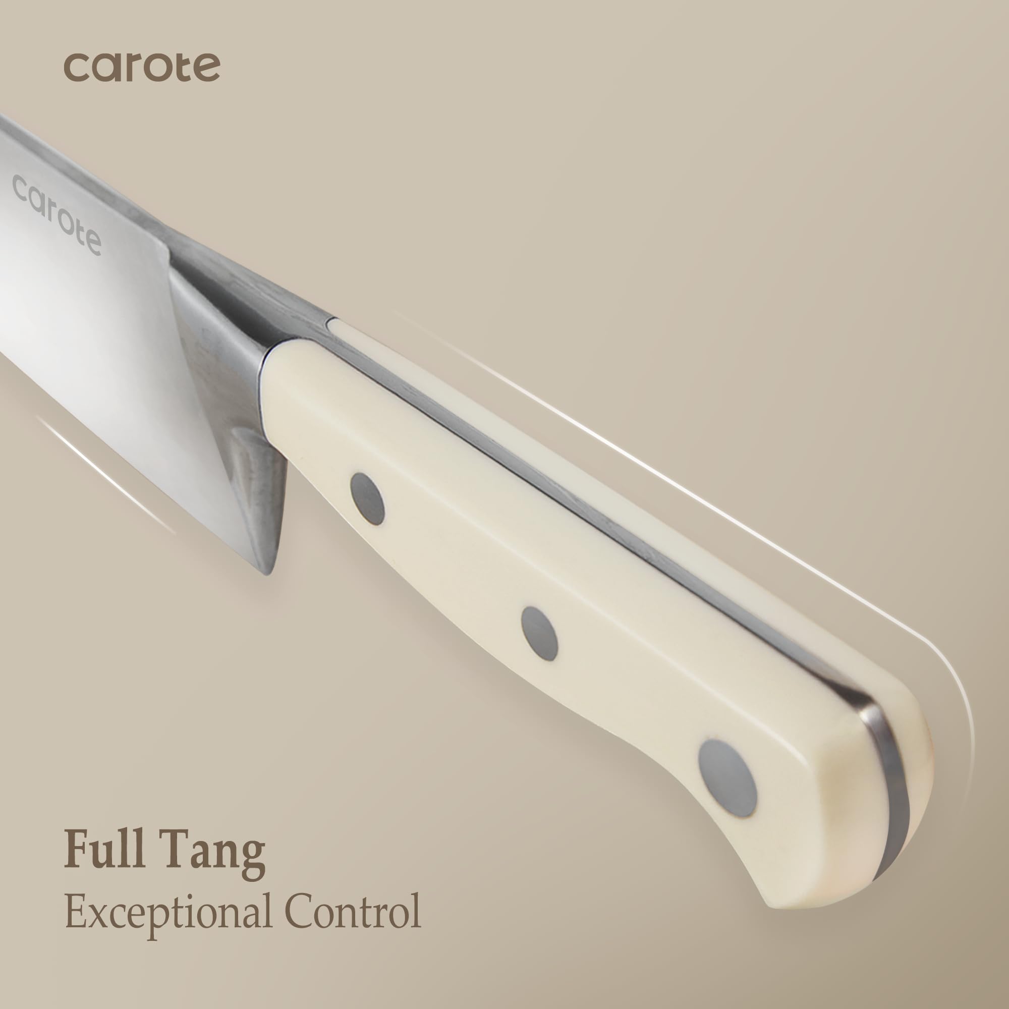 Cuchillo santoku CAROTE de 7 pulgadas, versátil para picar.