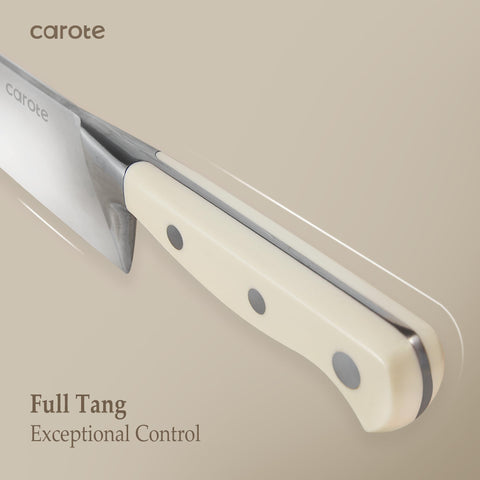 Cuchillo santoku CAROTE de 7 pulgadas, versátil para picar.