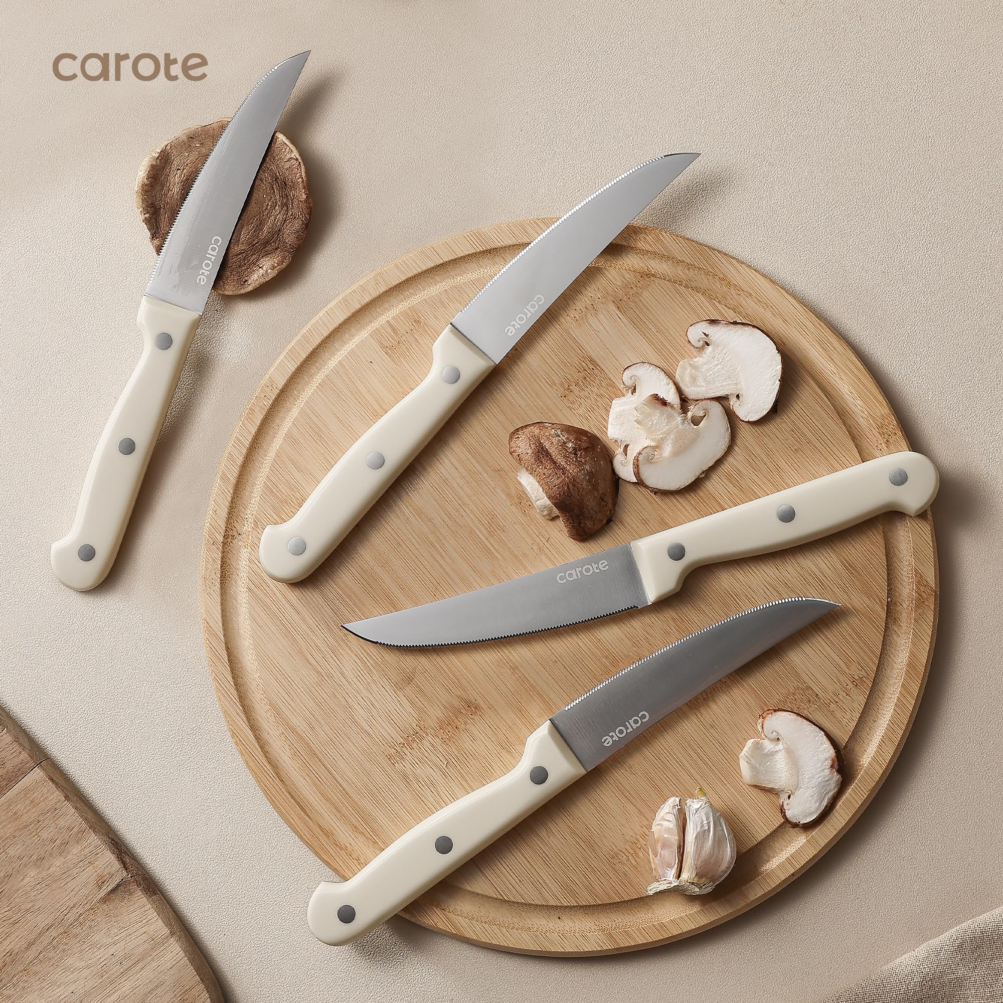 Cuchillos de bistec CAROTE, set de 6 piezas para servir.