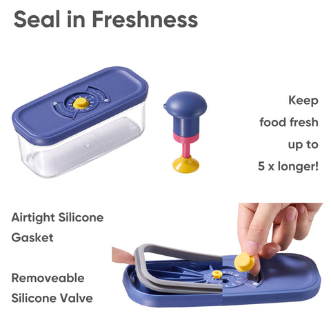CAROTE diseño apilable que ahorra espacio en cocina y despensa.