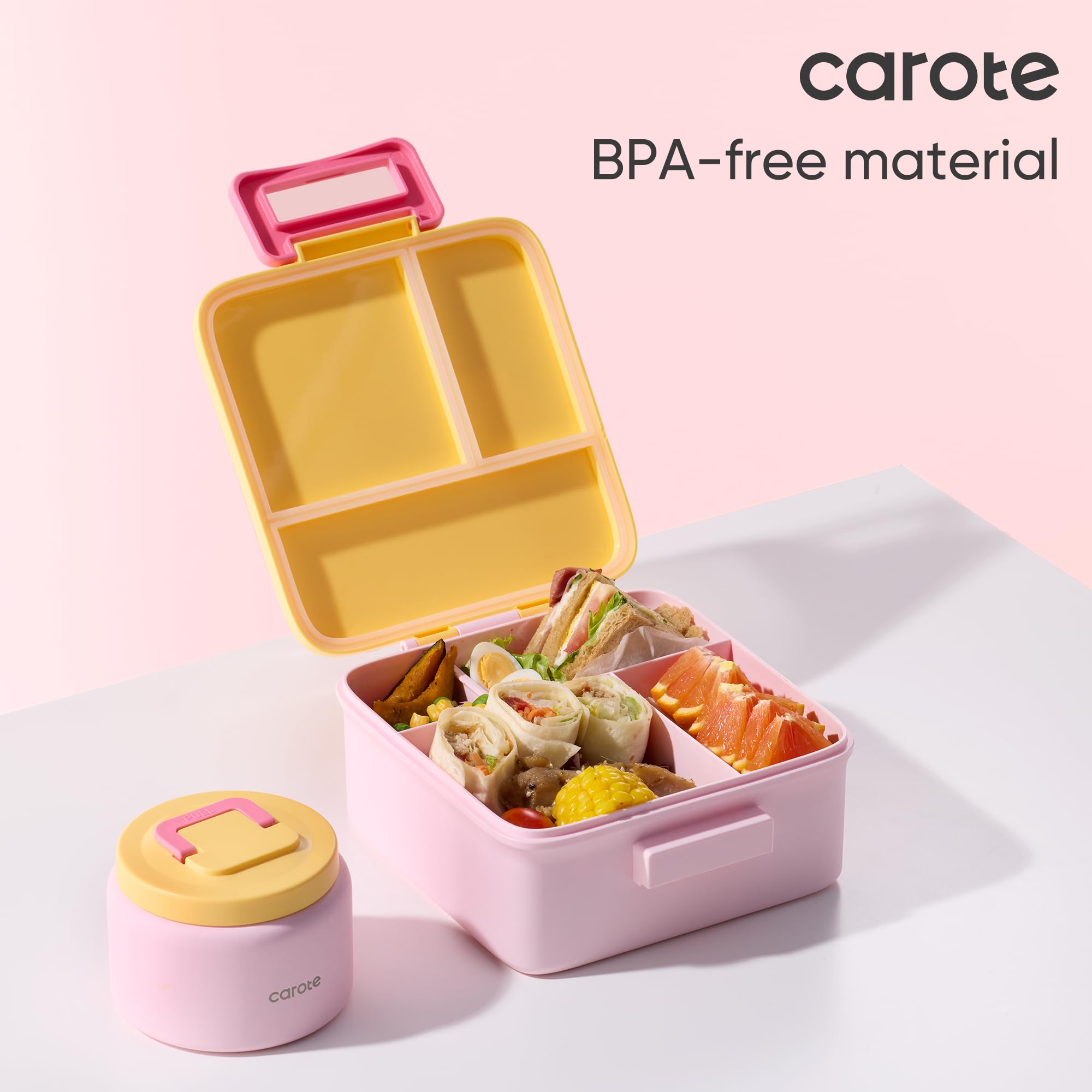 CAROTE divisores para caja-almuerzo con dos espacios separados