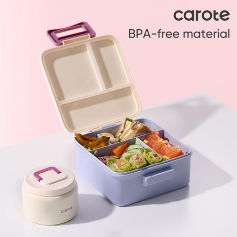 CAROTE divisores para caja de almuerzo removibles para ajustar espacio.