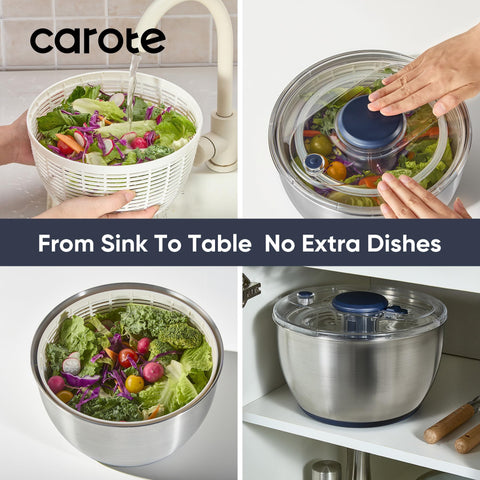 CAROTE drenaje para pasta para mejor adherencia de la salsa.